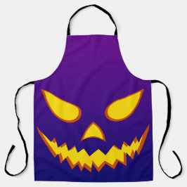 Delantal Halloween Grinning Face Jack o Lantern Pumpkin