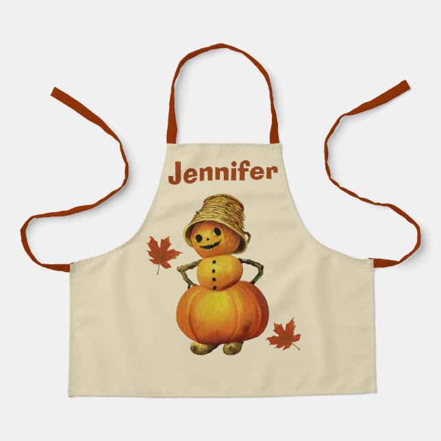 Delantal Halloween Halloween Halloween Hombre Nombre person (Anverso)