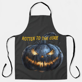 Delantal Halloween Jack O Lantern Se Gira Al Núcleo