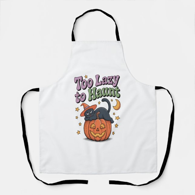 Delantal Halloween Lazy Ghost (Anverso)