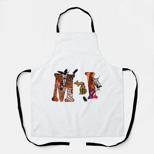 Delantal Halloween Michigan (Anverso)