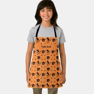 Delantal Halloween Naranja Spookone Name Pumpkin Witch