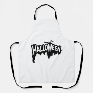 Delantal Halloween negro