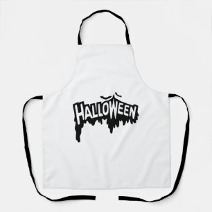 Delantal Halloween negro