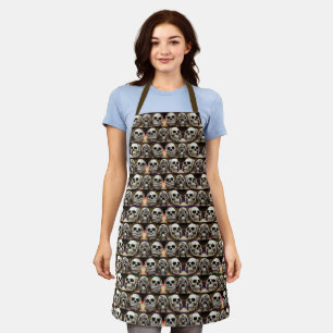Delantal Halloween no ve mal * Skulls Apron