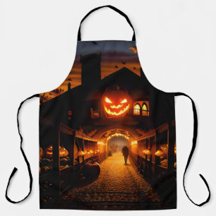 Delantal Halloween Paisaje Cinco