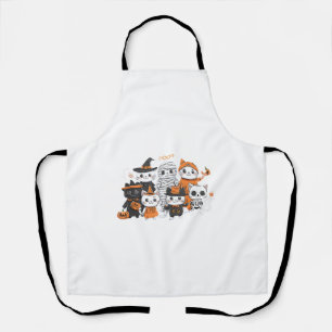 Delantal halloween para gato gatito lindo esqueleto fantasm