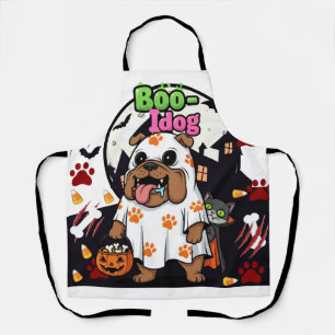 Delantal Halloween Perro "Boo Idog" fanáticos de mascotas,