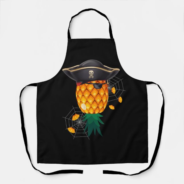 Delantal Halloween Pirate Upside Down Pineapple Swingers Li (Anverso)