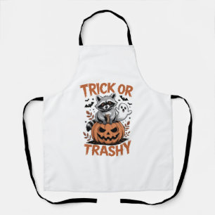 Delantal Halloween salvaje: truco o basura