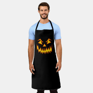 Delantal Halloween Scary Pumpkin Face Apron