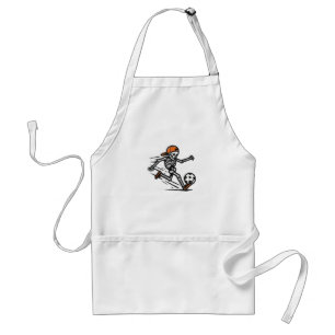 Delantal Halloween Skeleton Football Costumen