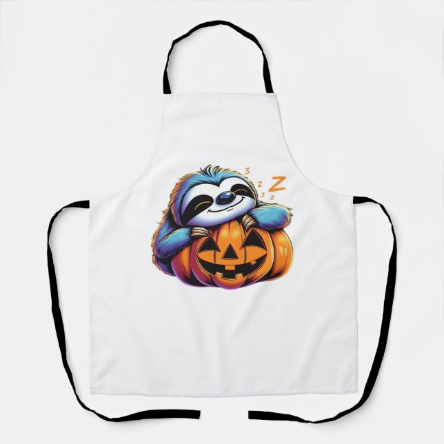 Delantal Halloween Sloth Lover Costume camiseta esencial (Anverso)