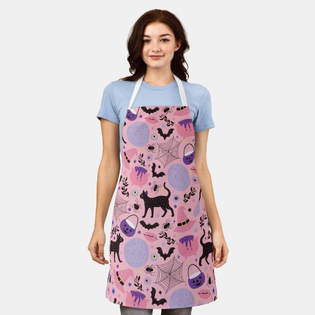 Delantal Halloween Spooktacular de Pastel Encantado (Gastado)