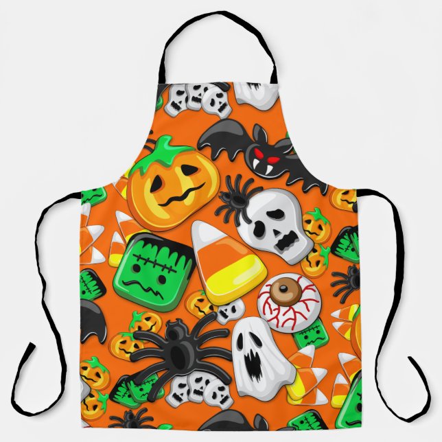 Delantal Halloween Spooky Candies Fiesta (Anverso)