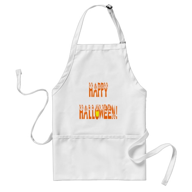 Delantal Halloween Squash Text (Frente)