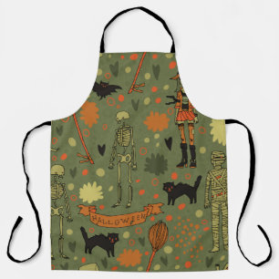 Delantal Halloween tiene un origen espeluznante. Con gatos,