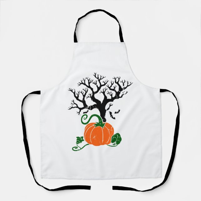 Delantal Halloween Tree Fall Camisetas Halloween Sweatshirt (Anverso)