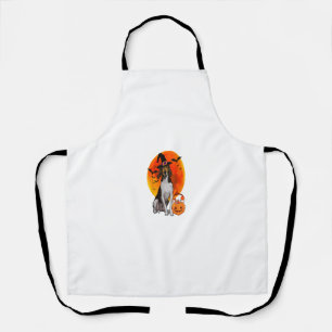 Delantal Halloween Treeen Walker Coonhound Jack O Lantern