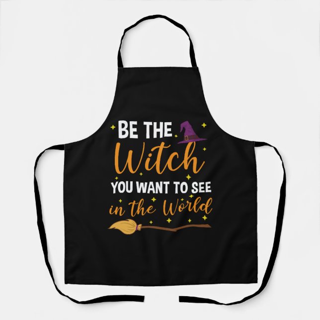 Delantal Halloween Witch Funny for Women Wiccan Witchcraft (Anverso)