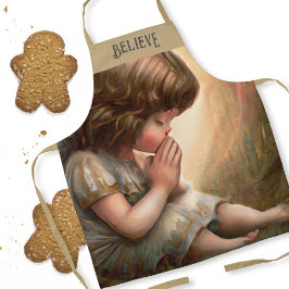 Delantal Halo de luz radiante de Niña Niña Niña Rezando