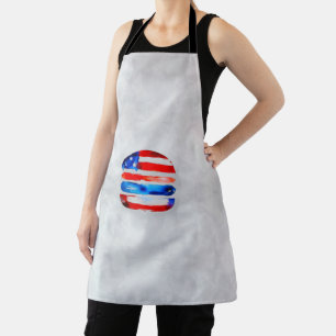 Delantal Hamburguesa América (Pintura Blanca No. 3)