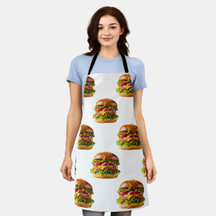 Delantal Hamburguesa con queso apetitosa de SlipperyJoe cru