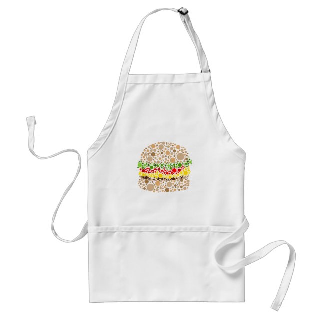 Delantal Hamburguesa en puntos (Frente)
