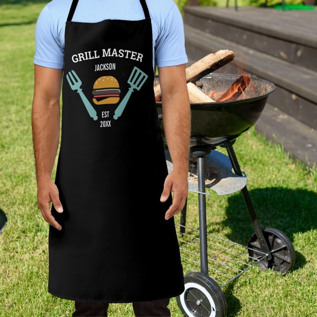 Delantal Hamburguesas de parrilladas de barbacoa personaliz (Subido por el creador)