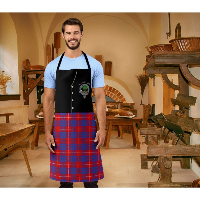 Delantal Hamilton Clan Badge & Tartan Kilt (Subido por el creador)