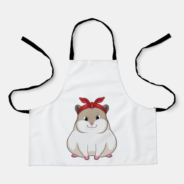 Delantal Hamster con Bandana (Anverso)