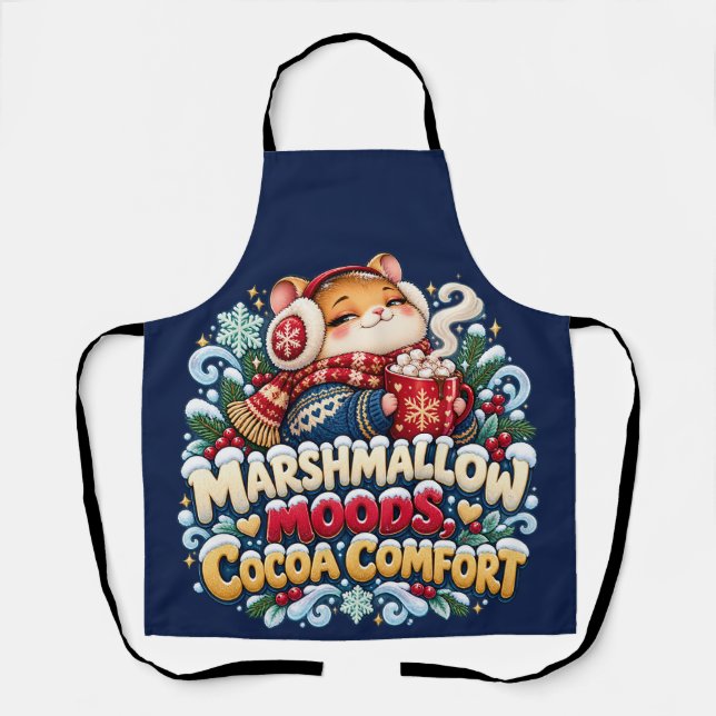 Delantal Hámster de Malvavisco de Cacao Cómodo (Anverso)