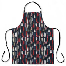 Hand Painted Nautical Vintage Boat Oars