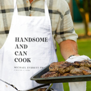 Delantal Handsome y Can Cook Apron