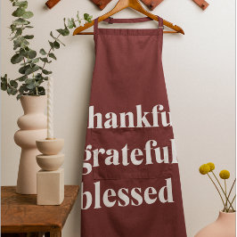 Delantal hankful Grateful Blessed