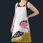 Delantal Hanukkah dreidel gelt y hoopoe rosa<br><div class="desc">Celebra la Fiesta de las Luces con esta abubilla de bonito y el dreidel. Hora the Hoopoe Wins,  Shari Pedowitz,  2024,  arte digital,  artistshari.com. Shari Pedowitz Artistic Empire LLC. Todos Los Derechos Reservados.</div>