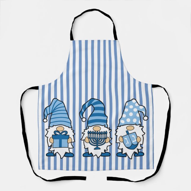 Delantal Hanukkah Gnomes Trio Apron (Anverso)