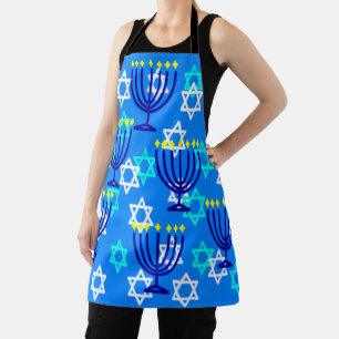Delantal Hanukkah Menorahs