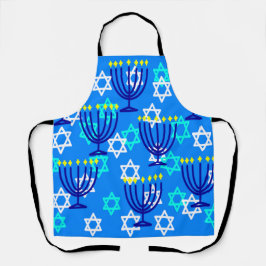 Delantal Hanukkah Menorahs