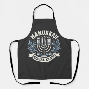 Delantal Hanukkah Social Club Funny Jewish Hanukkah