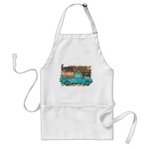 Delantal Happy Fall Y'all Pumpkin Farm Truck Apron