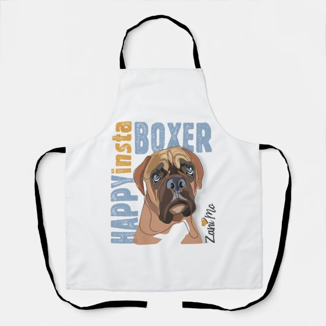 Delantal Happy Insta Boxer - Zani Mo Dog (Anverso)