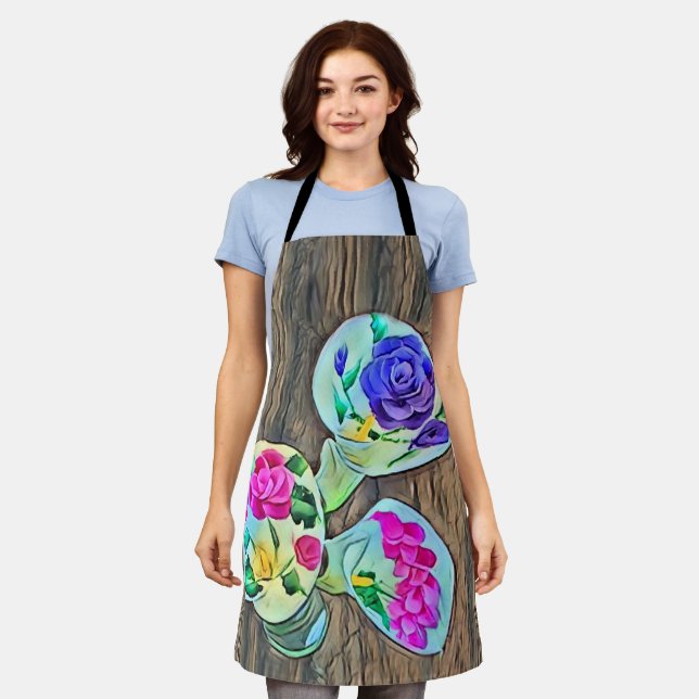 Delantal Happy Lilys (Gastado)