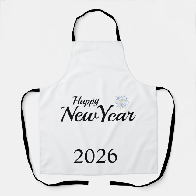Delantal Happy New Year Custom Present (Anverso)