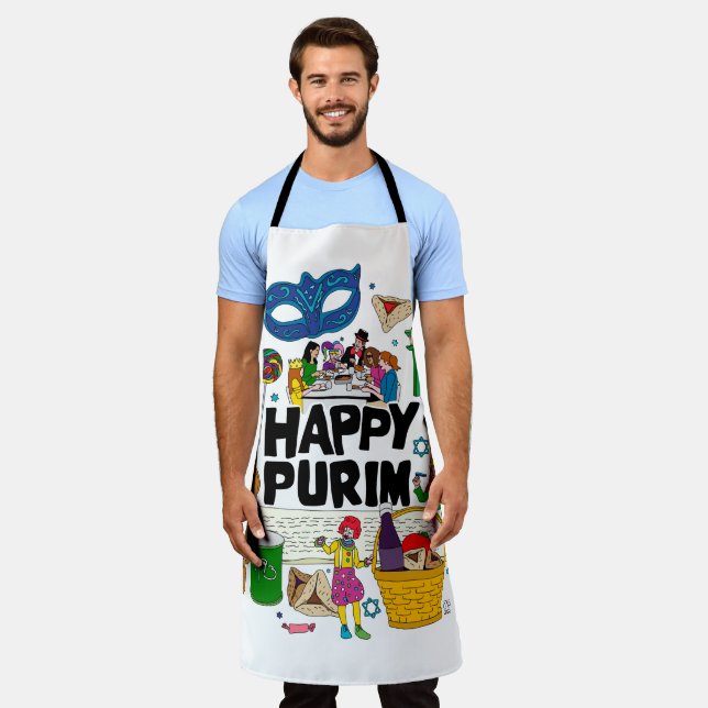 Delantal Happy Purim Apron (Gastado)