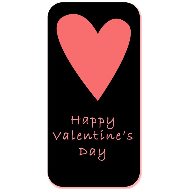 Delantal Happy Valentine’s Day Apron | Pink Heart Design (Subido por el creador)
