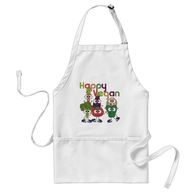 Delantal Happy Vegan (Frente)