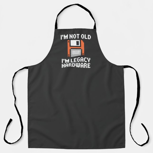 Delantal Hardware Legacy Retro 8-Bit Cocina Barbacoa (Anverso)