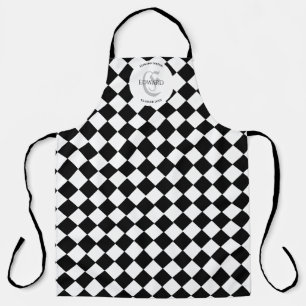 Delantal Harlequin y nombre personalizado