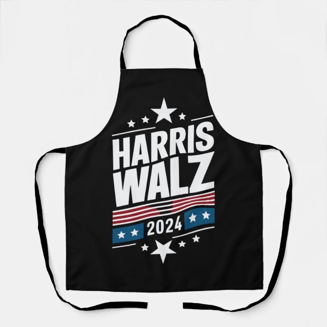 Delantal Harris Waltz 2024 Kamala Harris Tim Waltz 2024 (Anverso)